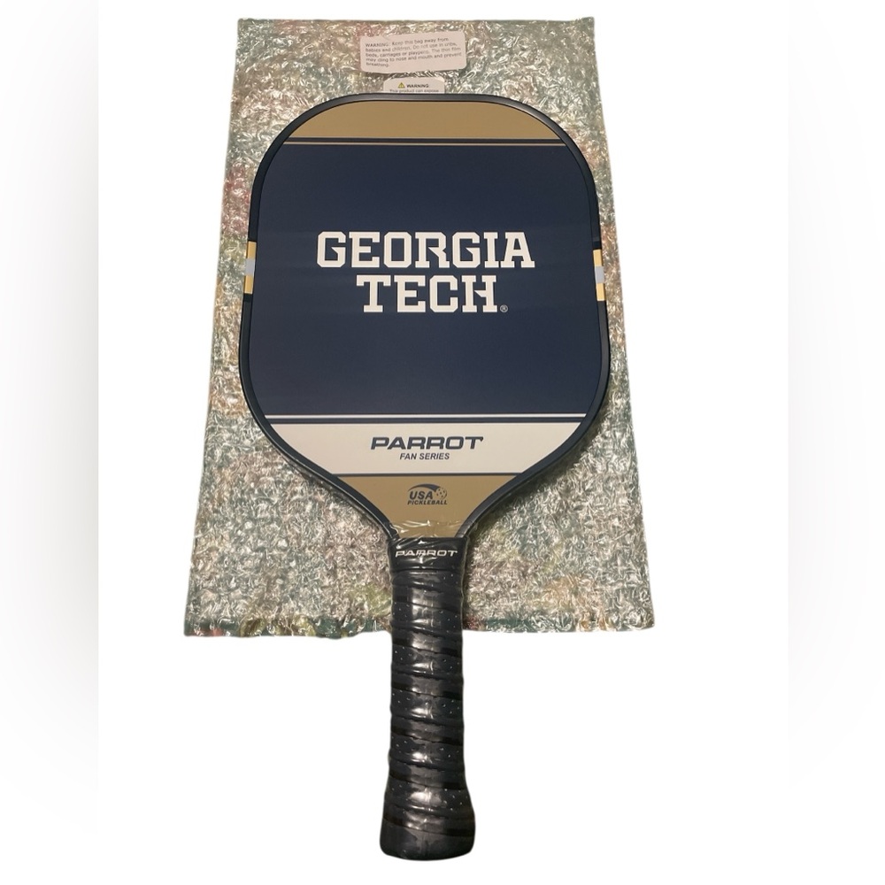 Georgia Tech Pickleball Paddle Parrot Fan Series NCAA NEW
